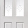 JB Kind Canterbury Grained 2 Light Etched Glazed Door additional 1