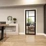 Deanta Brixton Modern Pre-Finished Black 5 Light Glazed Internal Door additional 2