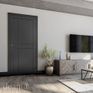 Deanta Dalston Modern 6 Panel Pre-Finished Black Internal Door additional 3
