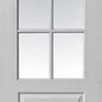 JB Kind 6 Light Faro White Primed Glazed Internal Door additional 1