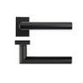 Deanta Ares Matt Black Urban Door Handle on Rectangle Rose additional 1