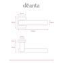 Deanta Argo Urban Door Handle on Rectangle Rose additional 3