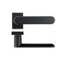 Deanta Juno Matt Black Urban Door Handle on Rectangle Rose additional 1