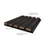 JB Kind Premium Acoustic Slatted Wall Panel (Various Colours) additional 18