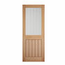 Unfinished Oak Cottage-Style Glazed Internal Door additional 1