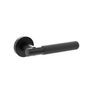 Senza Pari Rosarno Knurled Lever Door Handle on Minimal Round Rose additional 3