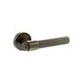 Senza Pari Fasana Linear Knurled Lever Door Handle on Minimal Round Rose additional 4
