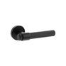 Senza Pari Fasana Linear Knurled Lever Door Handle on Minimal Round Rose additional 3