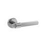 Senza Pari Fasana Linear Knurled Lever Door Handle on Minimal Round Rose additional 5