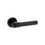 Senza Pari Fasana Linear Knurled Lever Door Handle on Minimal Round Rose additional 6