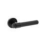 Senza Pari Andretta Knurled Lever Door Handle on Round Rose (Pair) additional 5