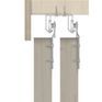 Trakkit Gemini Double Track Top Hung Sliding Kit for Wardrobe Doors additional 3