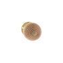 Old English Bridlington Wooden Reeded Beehive Door Knob on Face Fix Rose additional 2