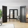 Deanta Blenheim Classic Full Panel Pre-Finished Black FD30 Fire Door additional 2