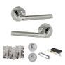 Eco Ocean Door Handle Pack - Bathroom Set (Satin Chrome/Polished Chrome) additional 5