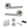 Eco Ocean Door Handle Pack - Bathroom Set (Satin Chrome/Polished Chrome) additional 3