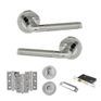 Eco Ocean Door Handle Pack - Bathroom Set (Satin Chrome/Polished Chrome) additional 2