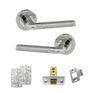 Eco Ocean Door Handle Pack - Latch Set (Satin Chrome/Polished Chrome) additional 2