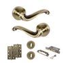 Old English Colchester Door Handle Pack - 3 Lever Lock Set additional 15