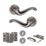 Old English Colchester Door Handle Pack - 3 Lever Lock Set additional 12