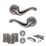 Old English Colchester Door Handle Pack - 3 Lever Lock Set additional 11