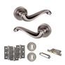 Old English Colchester Door Handle Pack - 3 Lever Lock Set additional 7