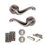 Old English Colchester Door Handle Pack - 3 Lever Lock Set additional 2