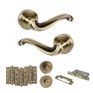 Old English Colchester Door Handle Pack - Bathroom Set additional 10