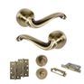Old English Colchester Door Handle Pack - Bathroom Set additional 16