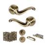 Old English Colchester Door Handle Pack - Bathroom Set additional 15