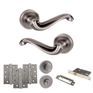 Old English Colchester Door Handle Pack - Bathroom Set additional 6