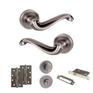 Old English Colchester Door Handle Pack - Bathroom Set additional 4