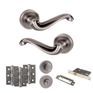 Old English Colchester Door Handle Pack - Bathroom Set additional 3