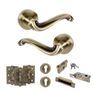 Old English Colchester Door Handle Pack - Euro Lock Set additional 18