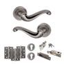 Old English Colchester Door Handle Pack - Euro Lock Set additional 11