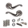 Old English Colchester Door Handle Pack - Euro Lock Set additional 9