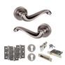 Old English Colchester Door Handle Pack - Euro Lock Set additional 7
