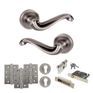 Old English Colchester Door Handle Pack - Euro Lock Set additional 5