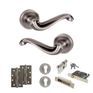 Old English Colchester Door Handle Pack - Euro Lock Set additional 2