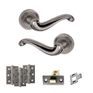Old English Colchester Door Handle Pack - Latch Set additional 13