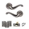 Old English Colchester Door Handle Pack - Latch Set additional 1