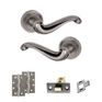 Old English Colchester Door Handle Pack - Latch Set additional 9