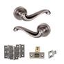 Old English Colchester Door Handle Pack - Latch Set additional 7
