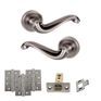 Old English Colchester Door Handle Pack - Latch Set additional 4