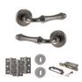 Old English Durham Door Handle Pack - 3 Lever Lock Set additional 1