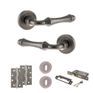 Old English Durham Door Handle Pack - 3 Lever Lock Set additional 6