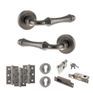 Old English Durham Door Handle Pack - Euro Lock Set additional 1