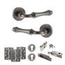 Old English Durham Door Handle Pack - Euro Lock Set additional 4