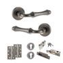 Old English Durham Door Handle Pack - Euro Lock Set additional 6