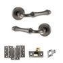 Old English Durham Door Handle Pack - Latch Set additional 4